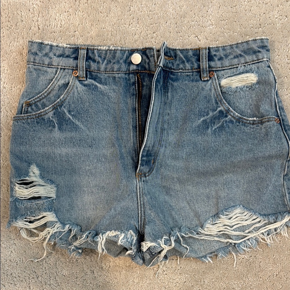 Denim Distressed Women's Shorts